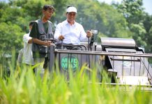 Mentan Banggakan Combine Harvester Generasi Terbaru di Serpong